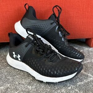 Under Armour Men's Black & White Athletic Shoes 9